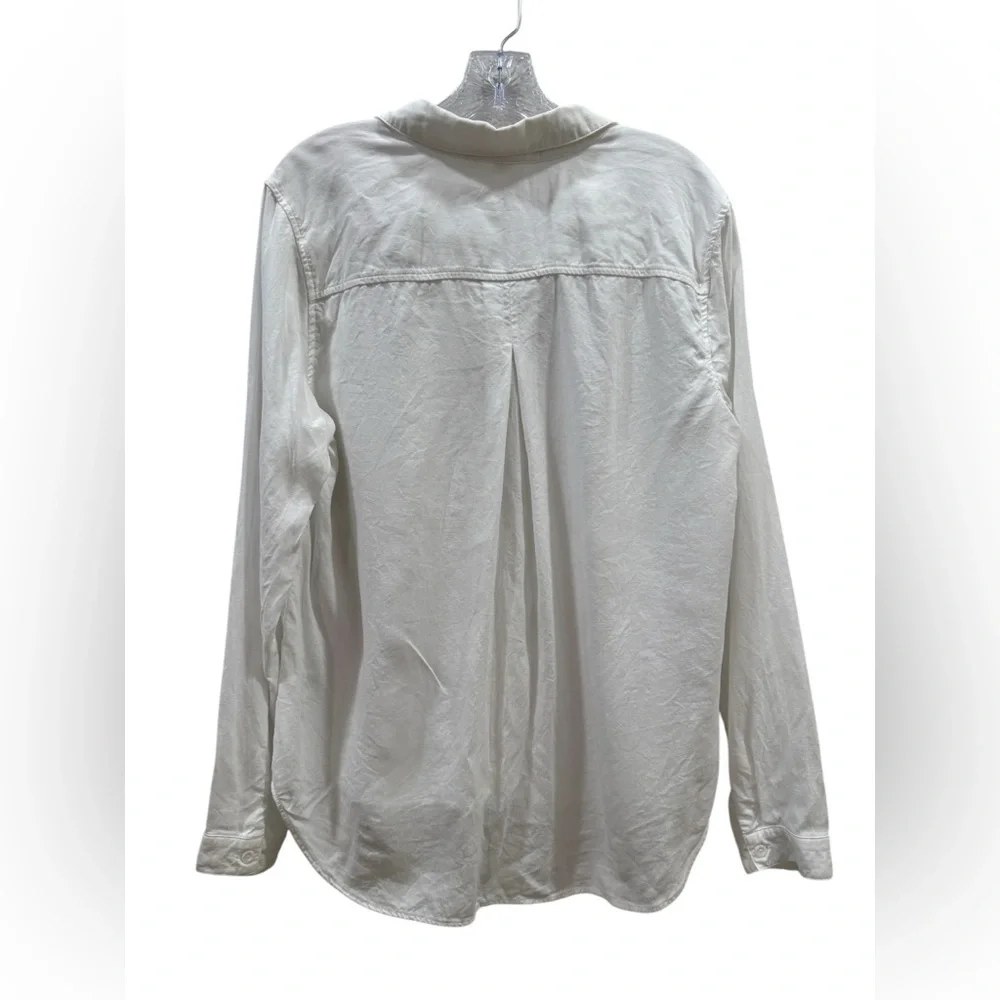 cloth & stone White Button-Down Tencel Shirt - Picture 3 of 5
